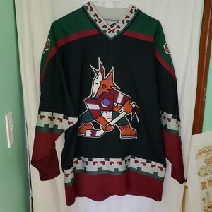 Vintage 90s NHL Pro Player Phoenix Coyotes Kachina Hockey Jersey
